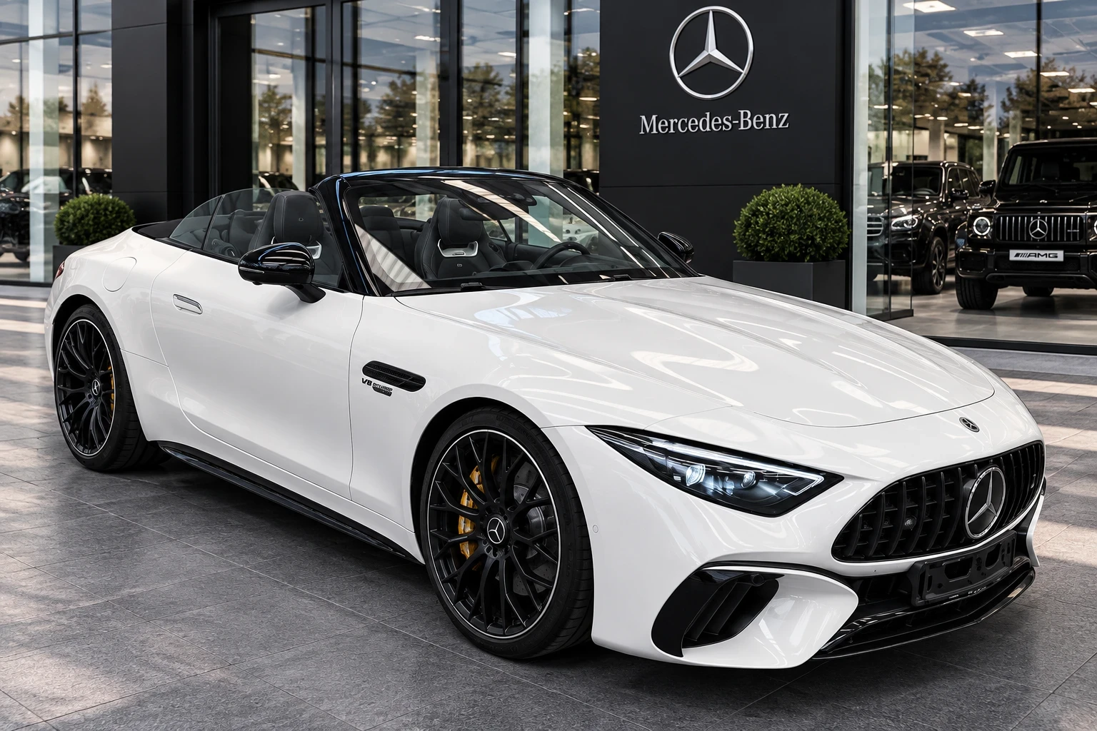 Mercedes-Benz SL 63 AMG 4Matic+ Manufactur/Night/Burmaster/Climaseat, снимка 3 - Автомобили и джипове - 56095948