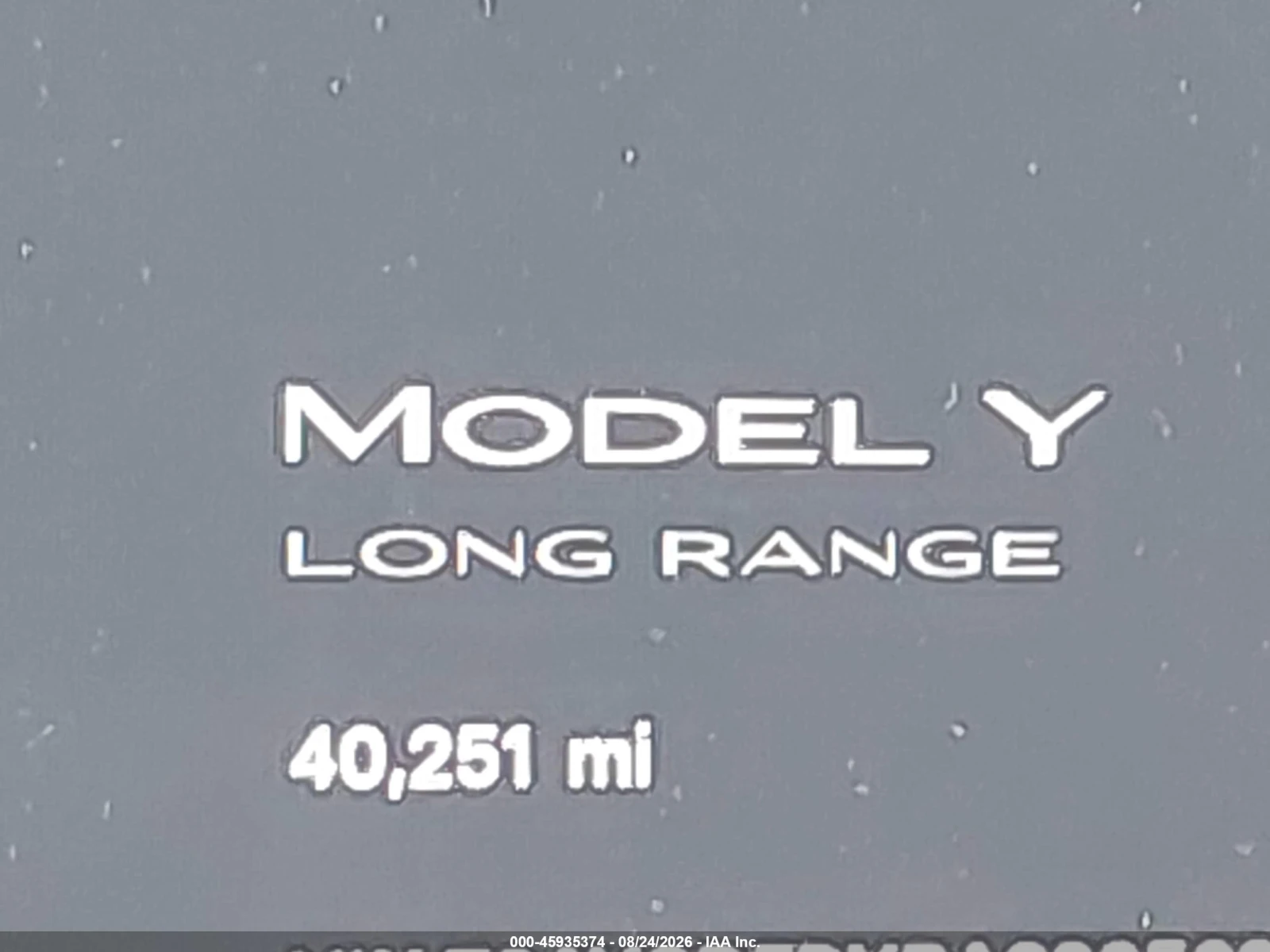 Tesla Model Y LONG RANGE SINGLE MOTOR REAR-WHEEL DRIVE/RWD