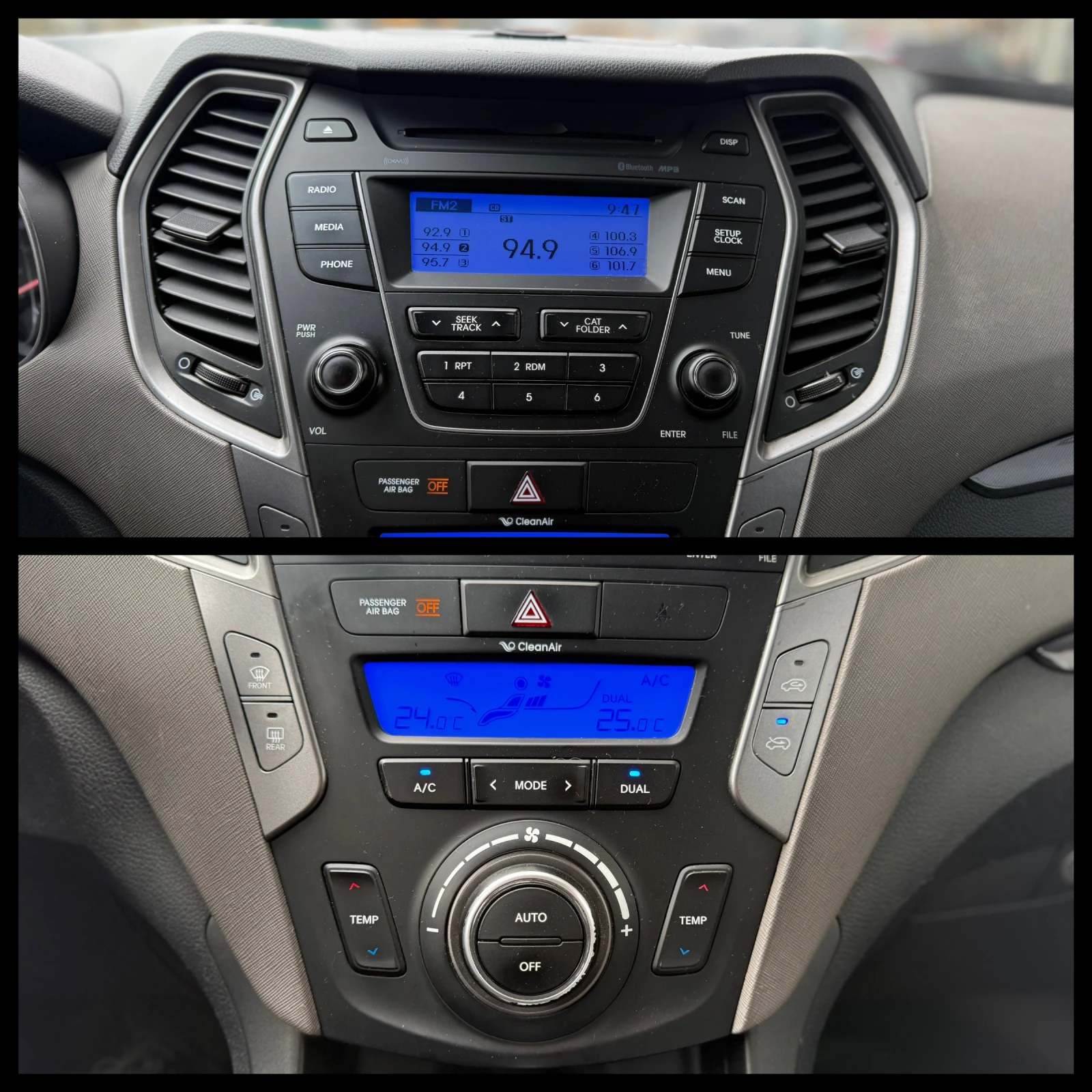 Hyundai Santa fe 6 МЕСЕЦА ГАРАНЦИЯ/2.4i 192к.с. Газов Инжекцион/4х4, снимка 13 - Автомобили и джипове - 54042802