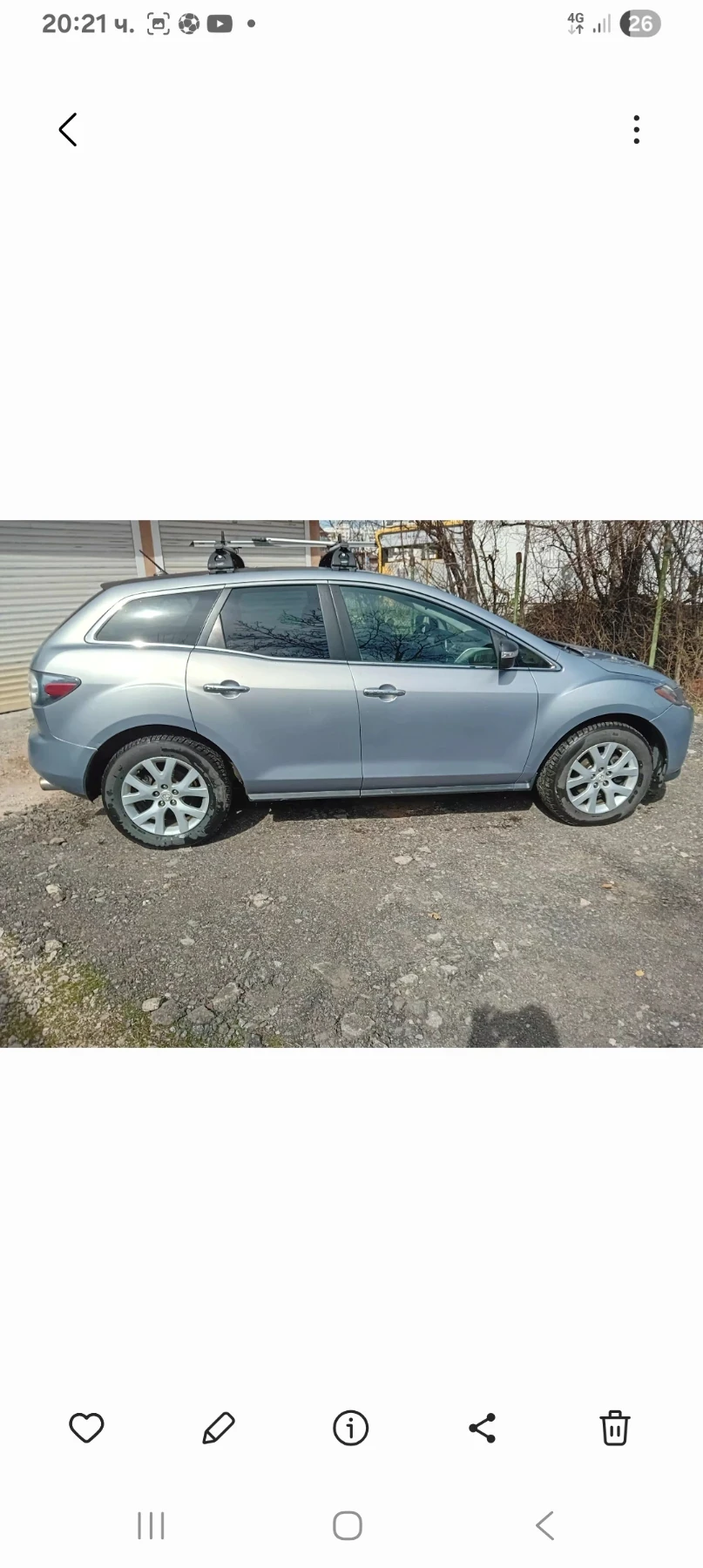 Mazda CX-7 2, 3 Turbo 4x4 GAS, снимка 3 - Автомобили и джипове - 53888887