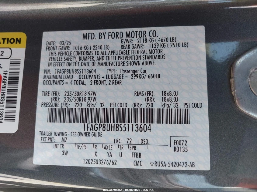 Ford Mustang 2.3L I-4 DI, DOHC, VVT, TURBO, 315HP Rear Wheel | Mobile.bg � ����������� 9