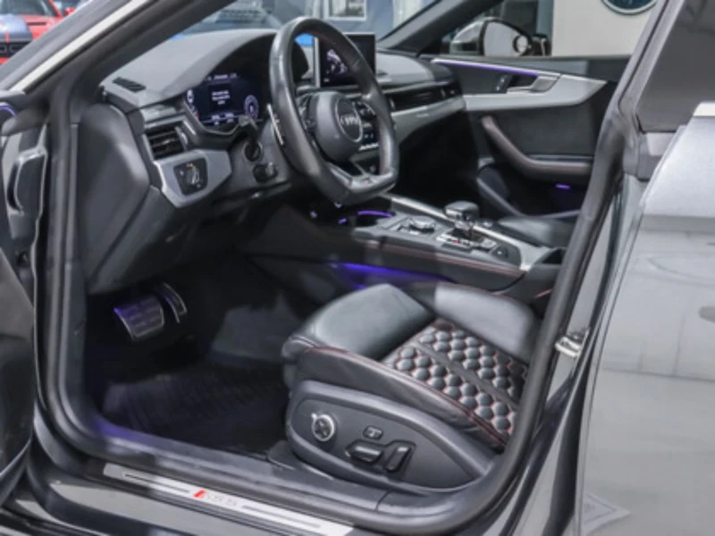 Audi Rs5 Панорама/ B&O/масаж/сервизна книжка/лизинг, снимка 9 - Автомобили и джипове - 53585466