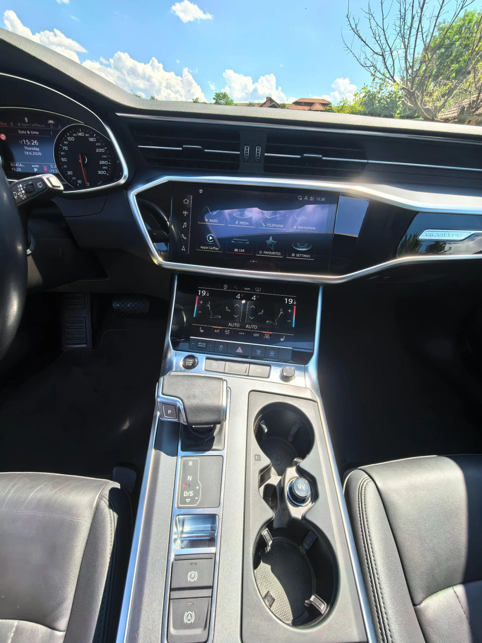 Audi A6 40 TDI Quattro B&O | Двойна Пано | 360  | Теглич, снимка 16 - Автомобили и джипове - 54959719