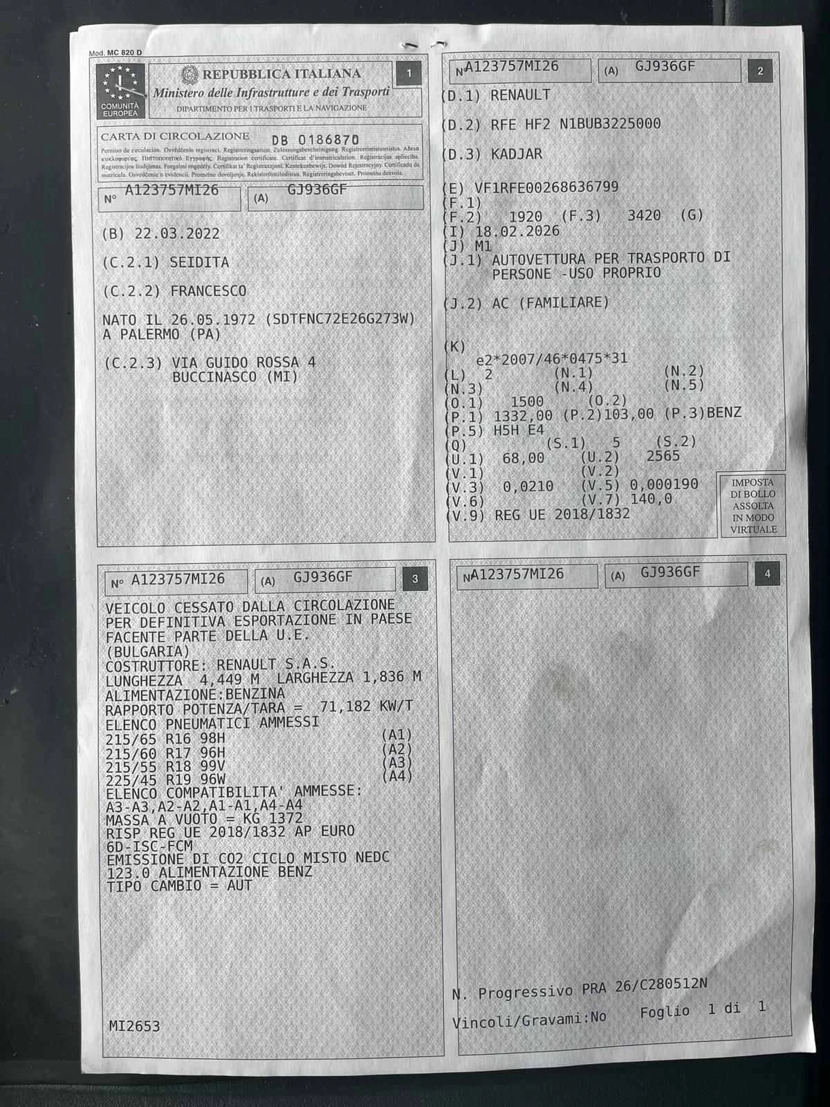 Renault Kadjar 1.3Tce 140к.с. AUTOMATIC FULL, снимка 3 - Автомобили и джипове - 53890447