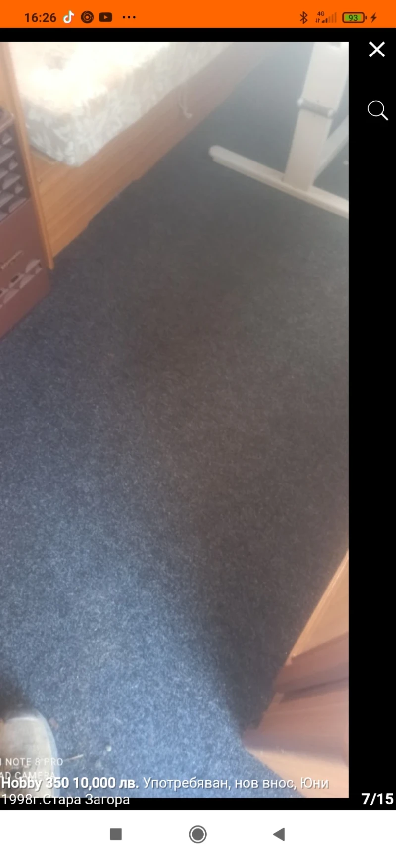 Каравана Hobby Hobi350, снимка 4 - Каравани и кемпери - 50546202