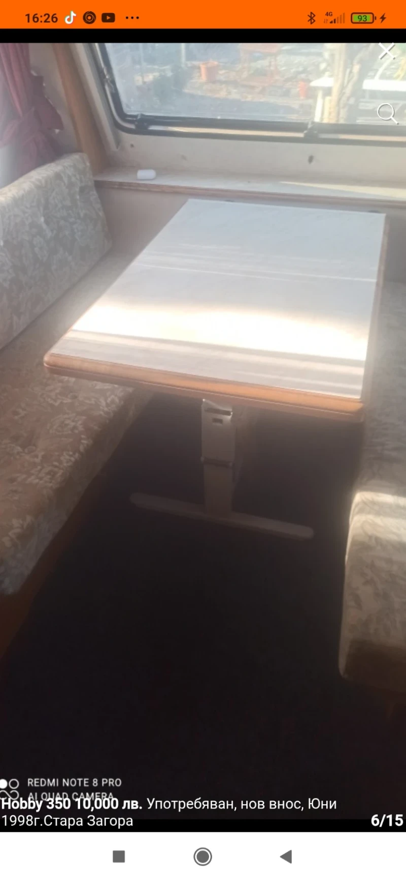 Каравана Hobby Hobi350, снимка 3 - Каравани и кемпери - 50546202