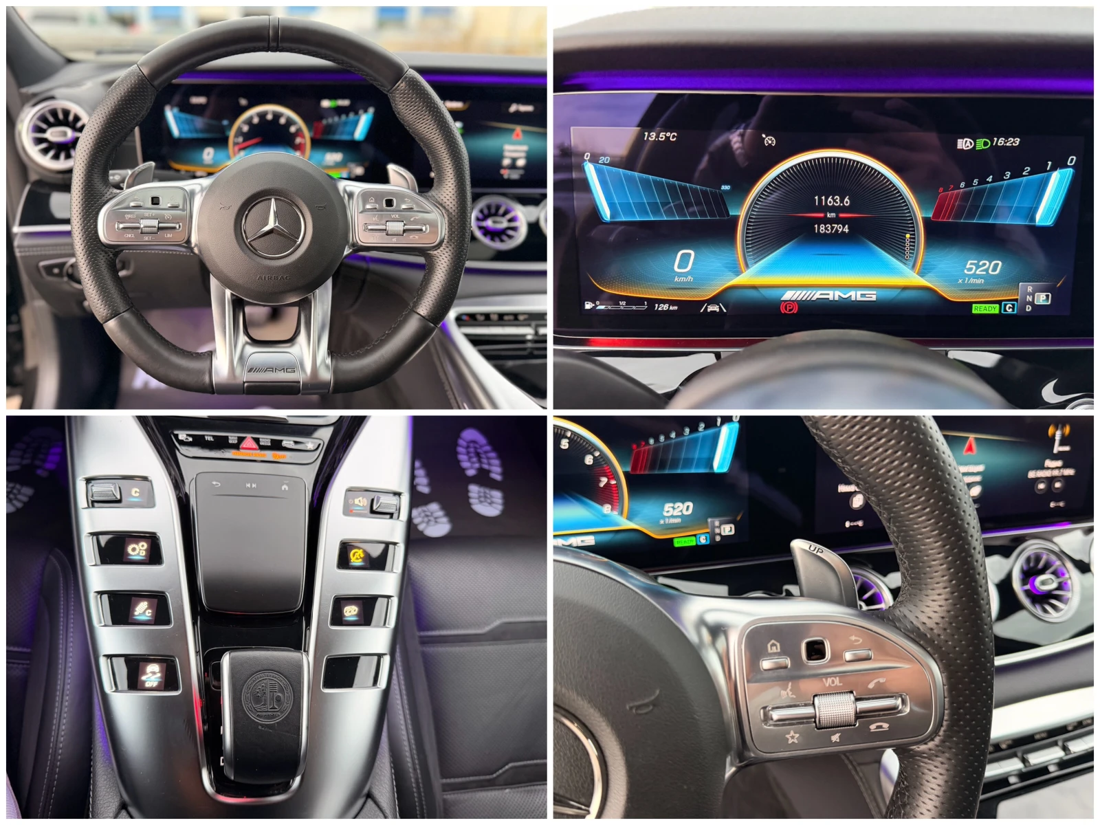 Mercedes-Benz AMG GT 43= BiTurbo= 4Matic+ = 63 AMG Aero Pack= Carbon Pa | Mobile.bg   16