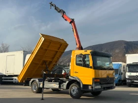 Mercedes-Benz Atego 818 , САМОСВАЛ , КРАН PALFINGER , снимка 1