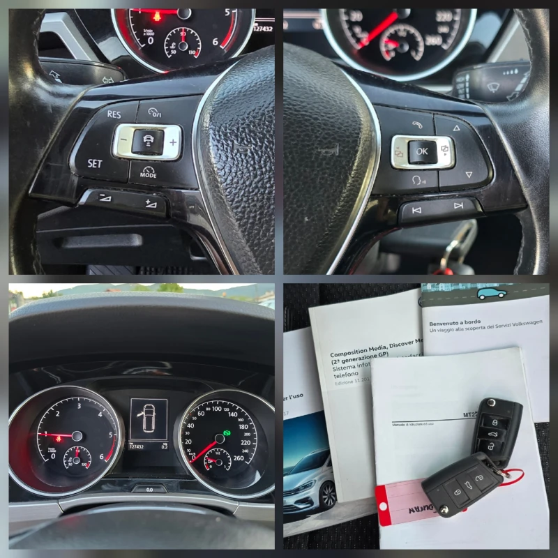 VW Touran 1.6TDI, 115к.с., Автомат, 7-места, 2018г.!, снимка 15 - Автомобили и джипове - 51532550
