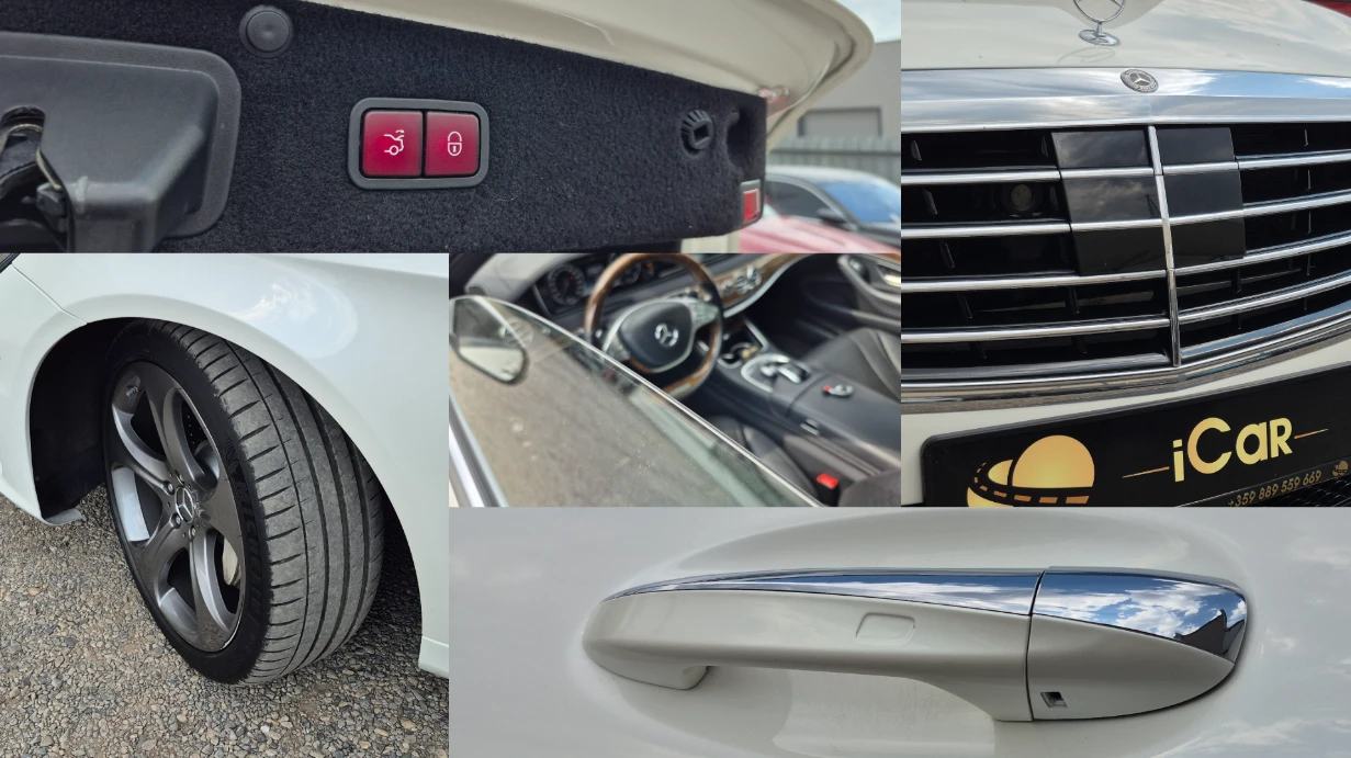 Mercedes-Benz S 550 L 4M AMG AIR ПРОМО NightVis MASSAGE BURM Обдух HuD, снимка 17 - Автомобили и джипове - 55528584