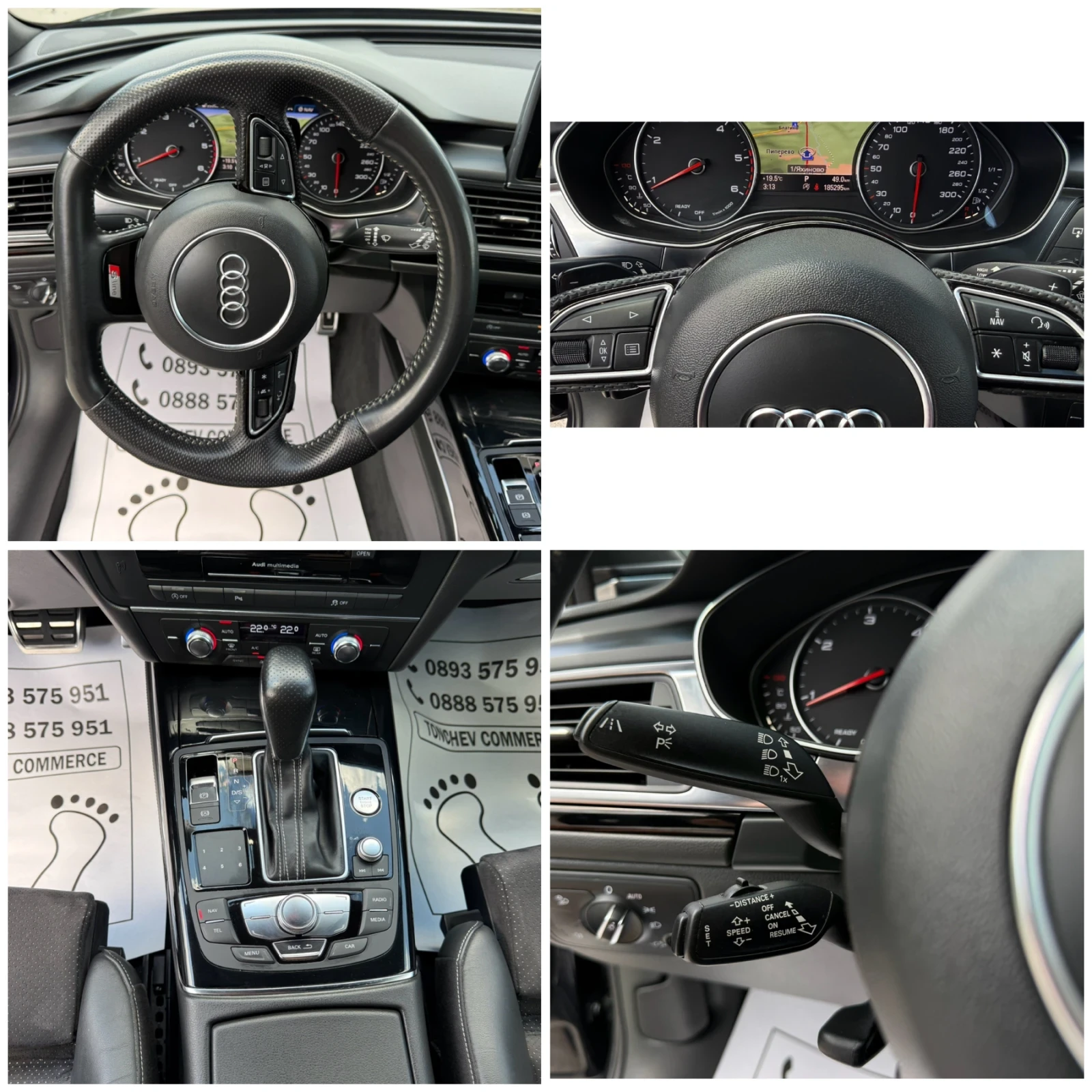 Audi A6 2.0-TDI-quattro-COMPETITION-S-line+ + + ДИСТРОНИК-, снимка 15 - Автомобили и джипове - 54980795