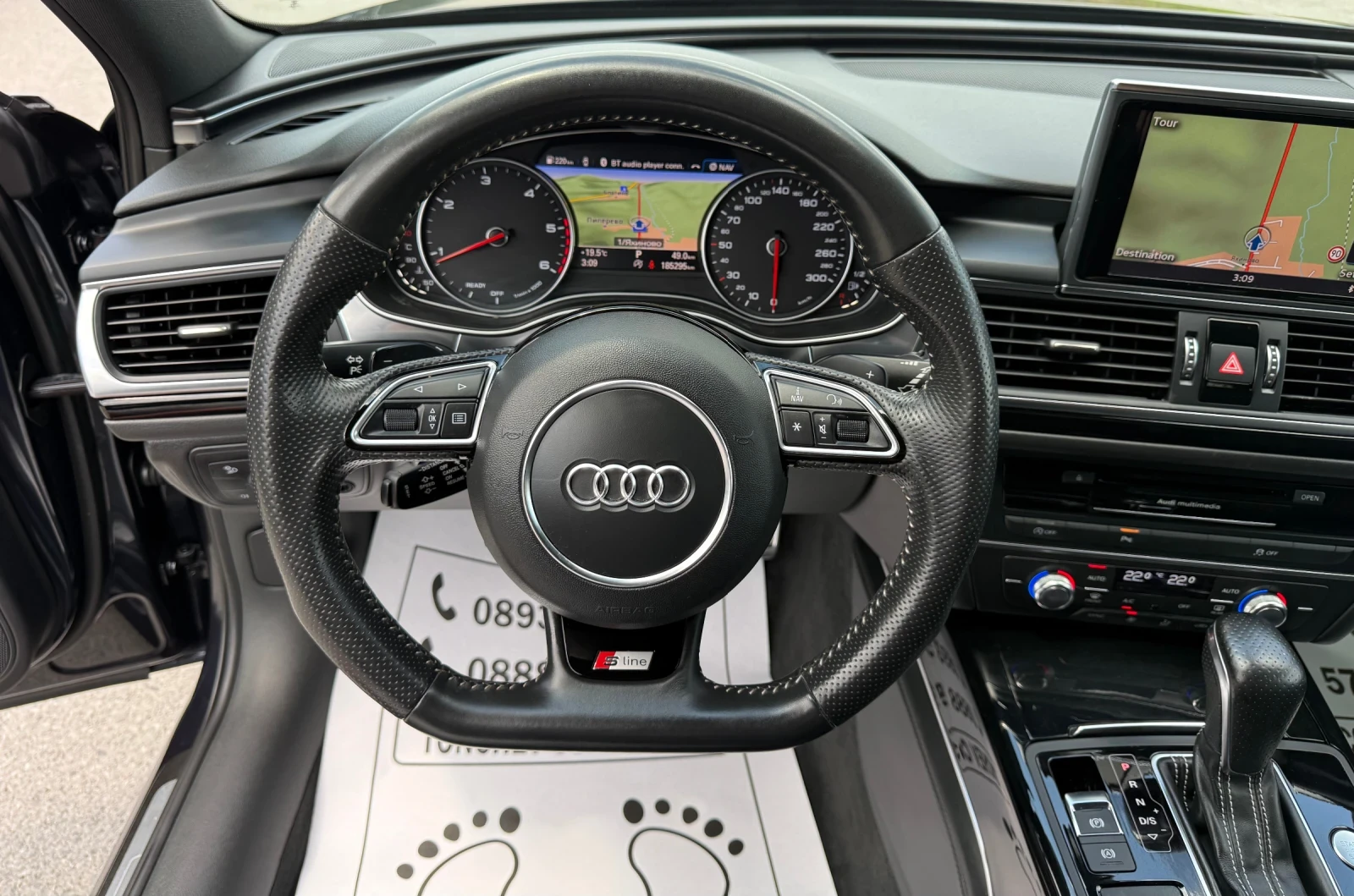 Audi A6 2.0-TDI-quattro-COMPETITION-S-line+ + + ДИСТРОНИК-, снимка 8 - Автомобили и джипове - 54980795