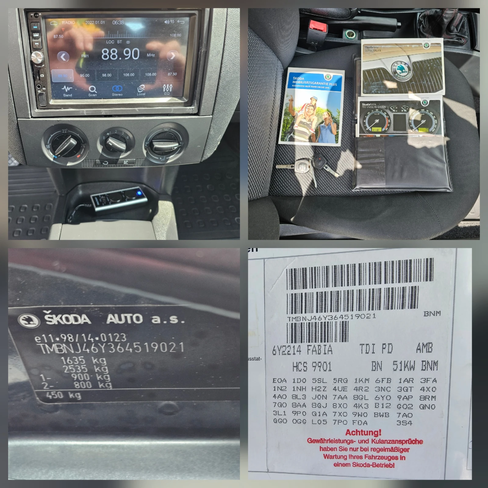 Skoda Fabia 1.4TDI.70kc.GT-Sport 199000 км, снимка 16 - Автомобили и джипове - 54907552