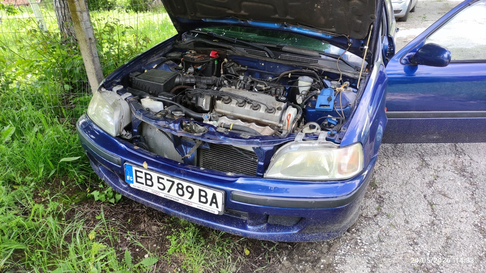 Honda Civic 1.4 - 90кс Газ/бензин , снимка 4 - Автомобили и джипове - 54662095