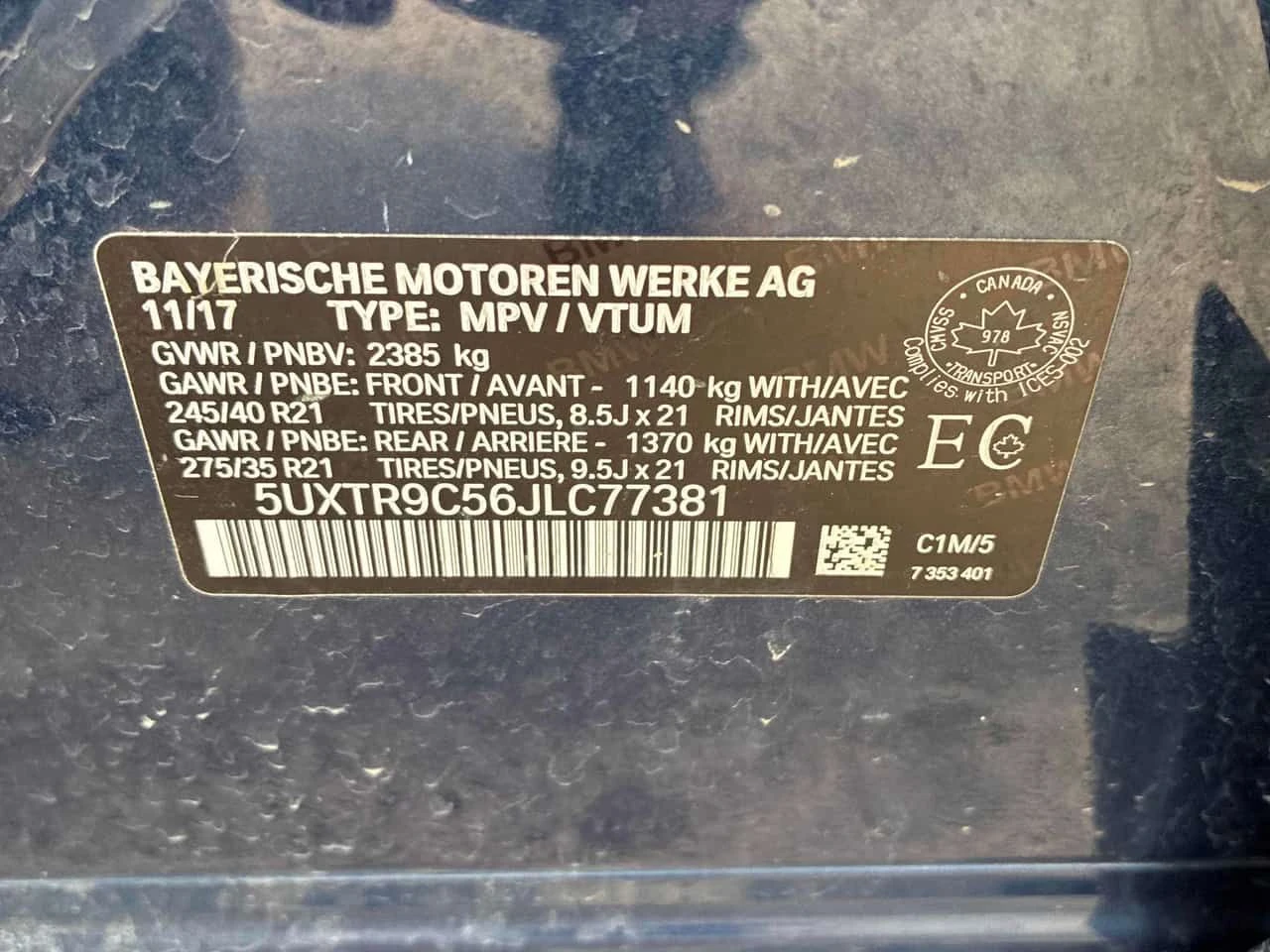 BMW X3 xDrive30i  CARFAX, снимка 16 - Автомобили и джипове - 53894394