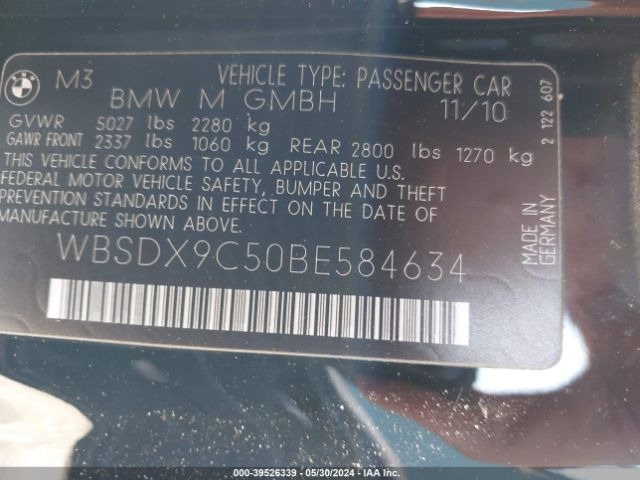BMW M3 CONVERTIBLE, снимка 13 - Автомобили и джипове - 46333719