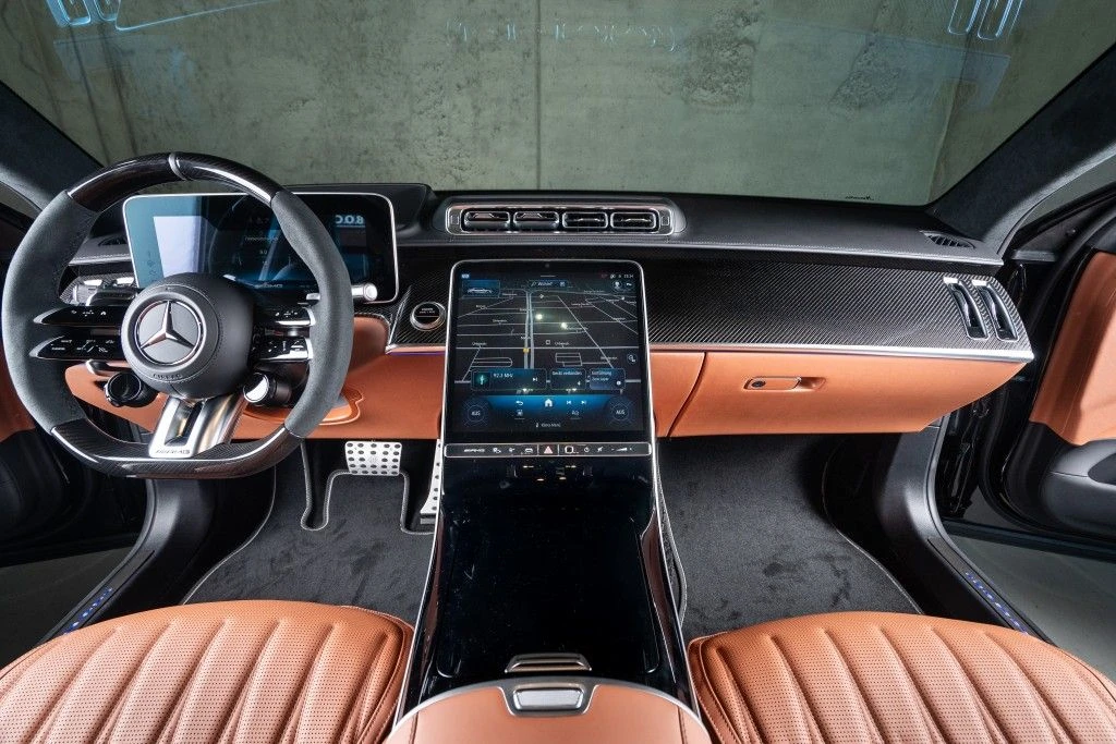 Mercedes-Benz S 63 AMG * BRABUS-930* TV* 4D-BURMS* DISTR* LONG*  | Mobile.bg   13