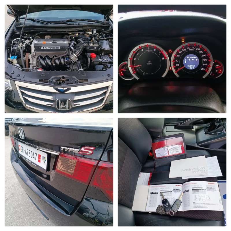 Honda Accord 2.4i-201кс-ШВЕЙЦАРИЯ-РЪЧКА-6ск-FACELIFT-TypeS-FULL, снимка 17 - Автомобили и джипове - 49442323