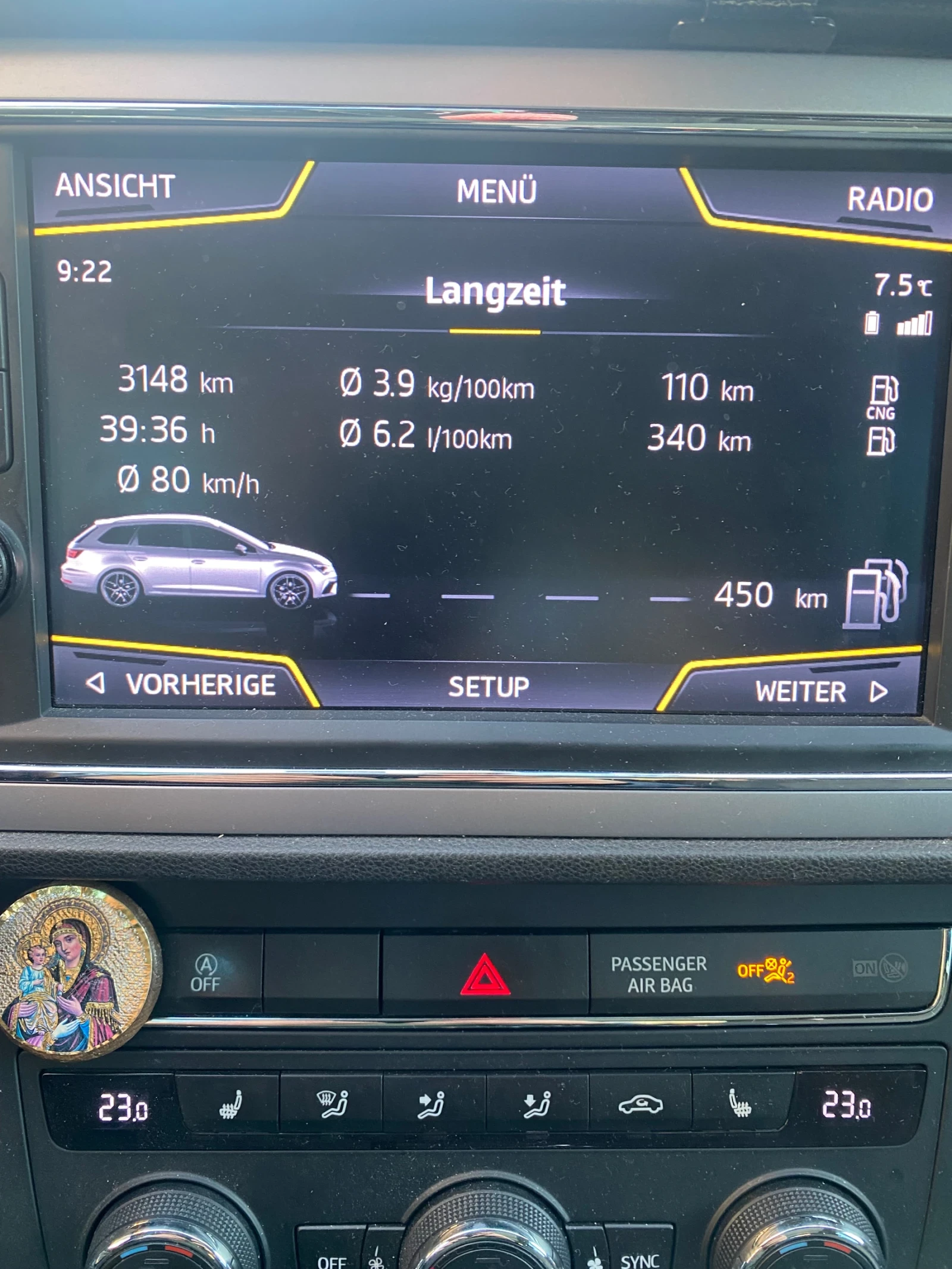 Seat Leon 1.4 TGI, снимка 15 - Автомобили и джипове - 53262617