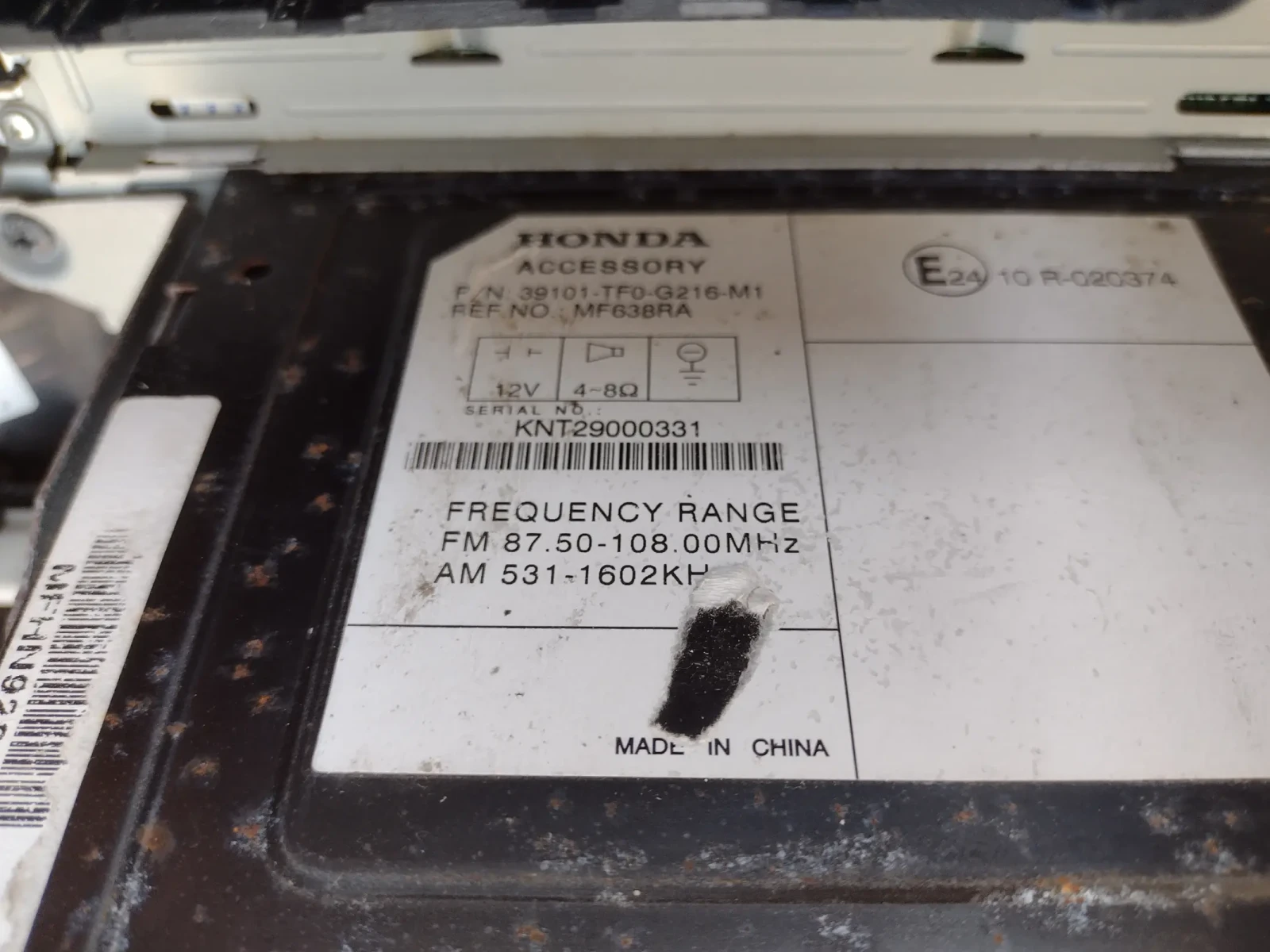 MF638RA ����� CD HONDA Jazz III (2008-2015)   39101-TF0-G216-M1 | Mobile.bg � ����������� 3