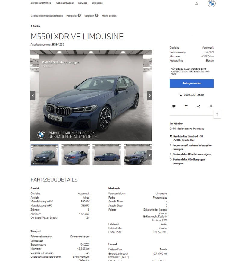 BMW 550, снимка 11 - Автомобили и джипове - 48648648