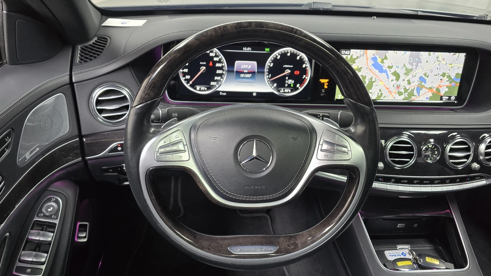 Mercedes-Benz S 500 ЕЛ. БАГАЖНИК* BLIND SPOT* ОБДУХВАНЕ* КРАЙНА ЦЕНА, снимка 13 - Автомобили и джипове - 55435141