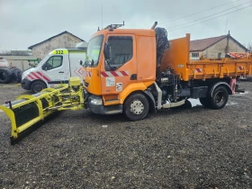 Renault Midlum Самосвал с кран снегорин 210dci, снимка 2