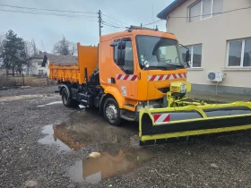 Renault Midlum Самосвал с кран снегорин 210dci, снимка 3