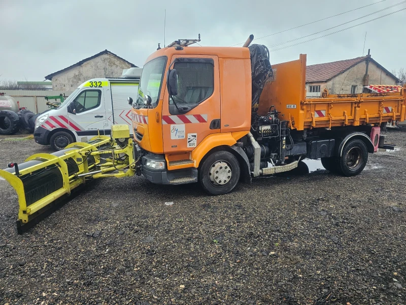 Renault Midlum Самосвал с кран снегорин 210dci, снимка 2 - Камиони - 48460827