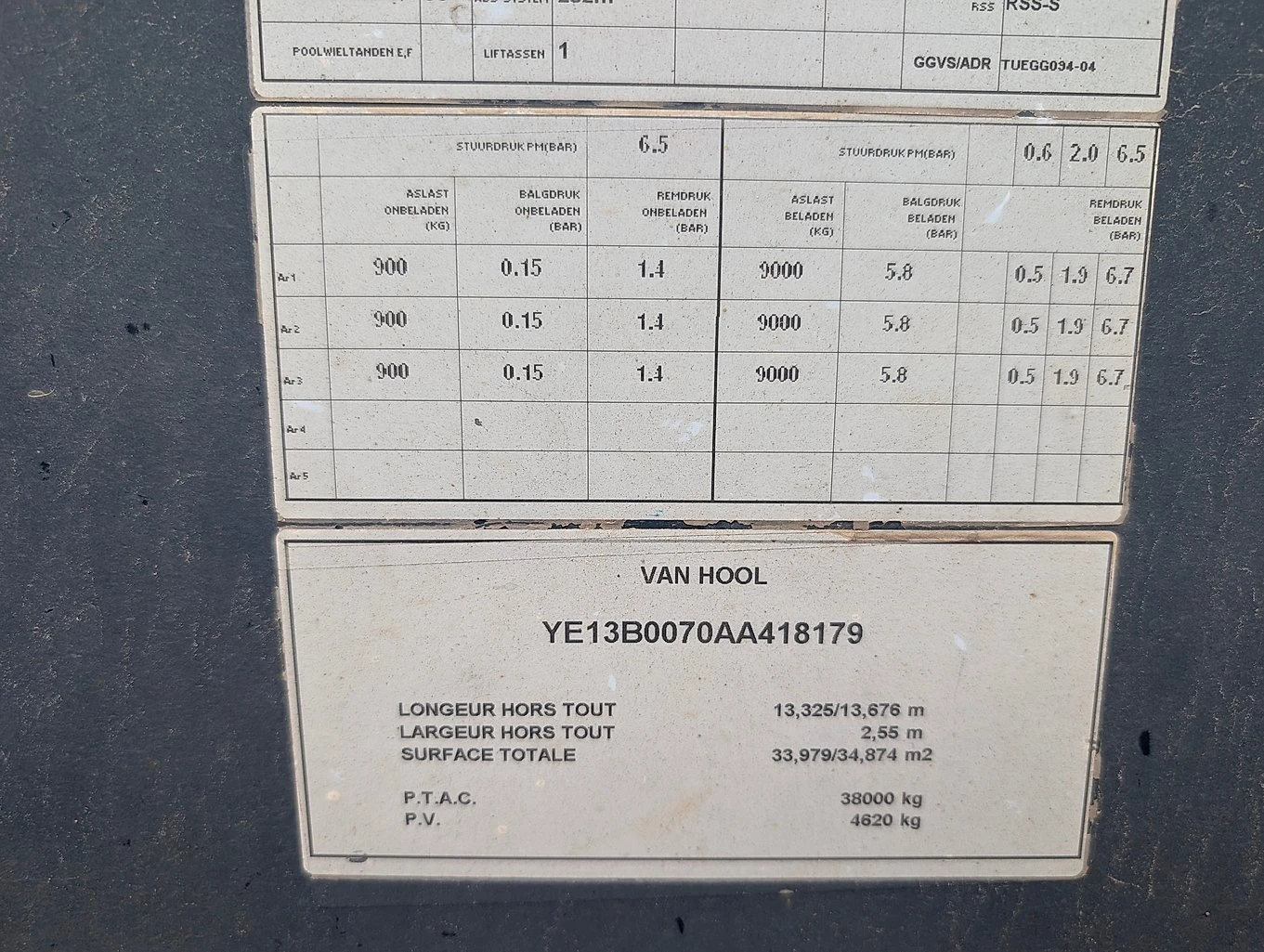 Полуремарке Други Vanhool 40/45' Container Transport, снимка 17 - Ремаркета - 55851203