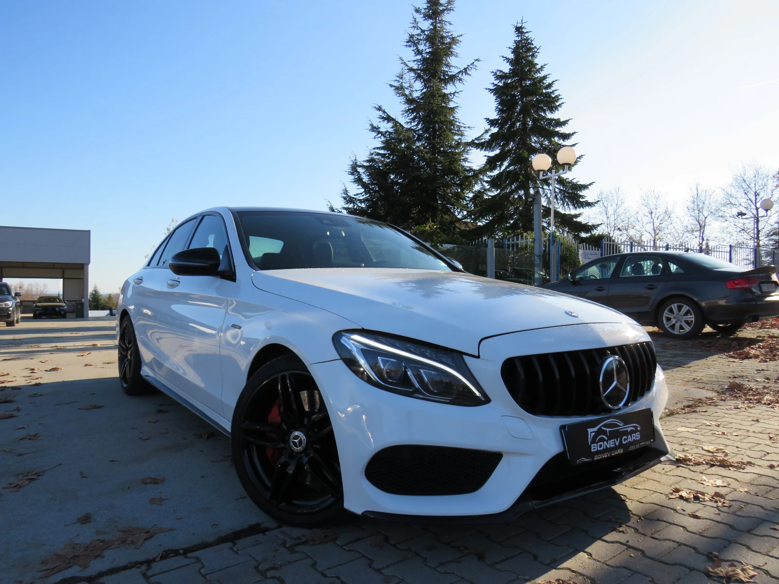 Mercedes-Benz C 450 AMG * KEYLES 4-MATIC LED РЕГИСТРИРАН* , снимка 1