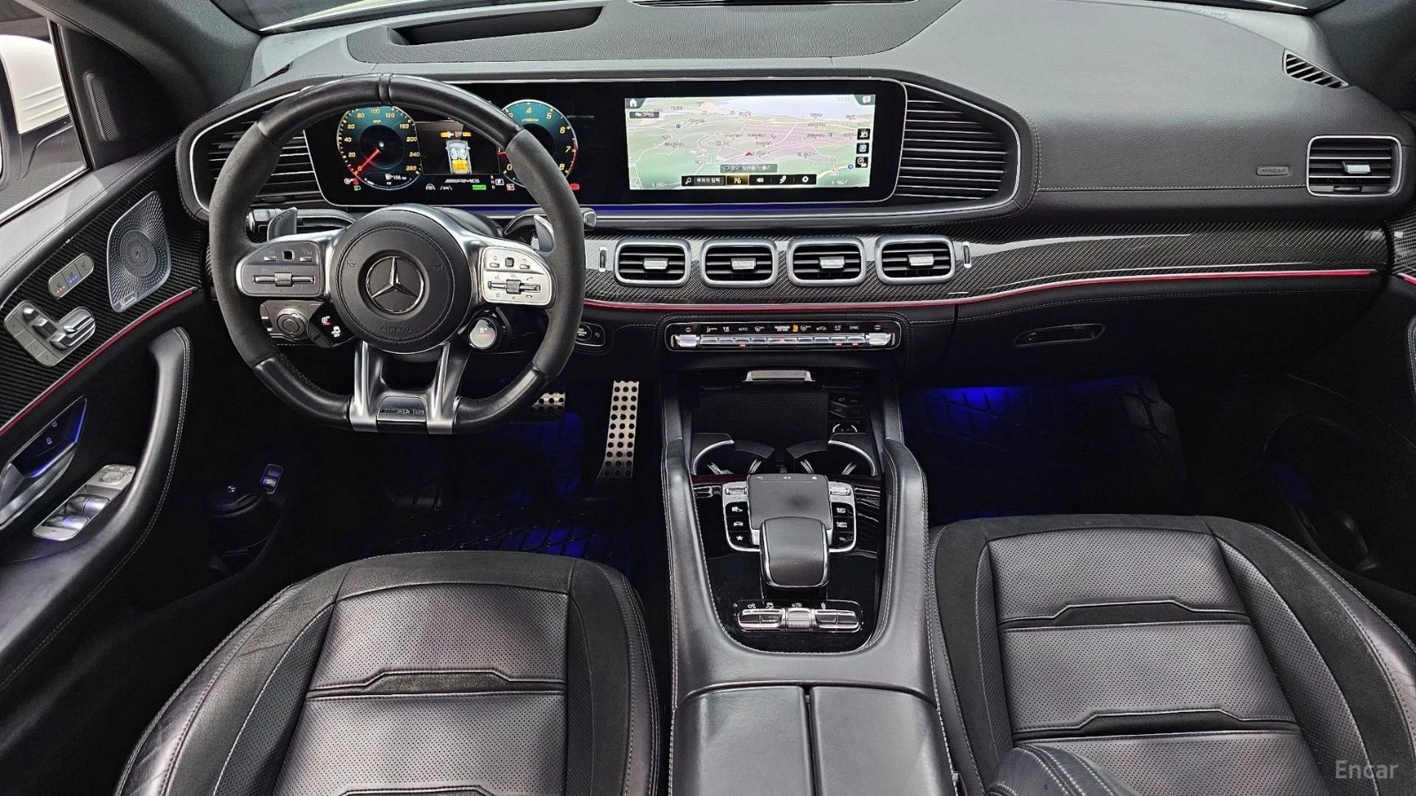 Mercedes-Benz GLE 53 4MATIC COUPE* КОЖА* ПОДГРЕВ* ОБДУХВ* BURMASTER* PANO* 360, снимка 6 - Автомобили и джипове - 55423119