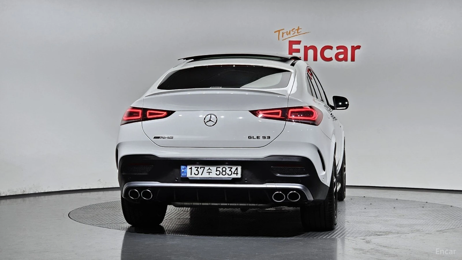 Mercedes-Benz GLE 53 4MATIC COUPE* КОЖА* ПОДГРЕВ* ОБДУХВ* BURMASTER* PANO* 360, снимка 4 - Автомобили и джипове - 55423119