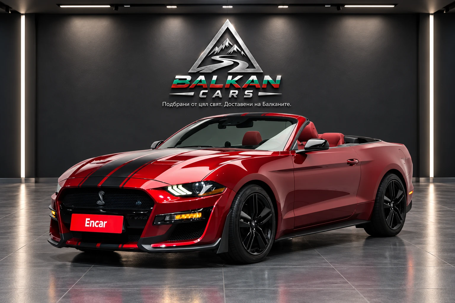Ford Mustang 2.3 Cabrio* Червен салон* Обдух* Камера* ACC