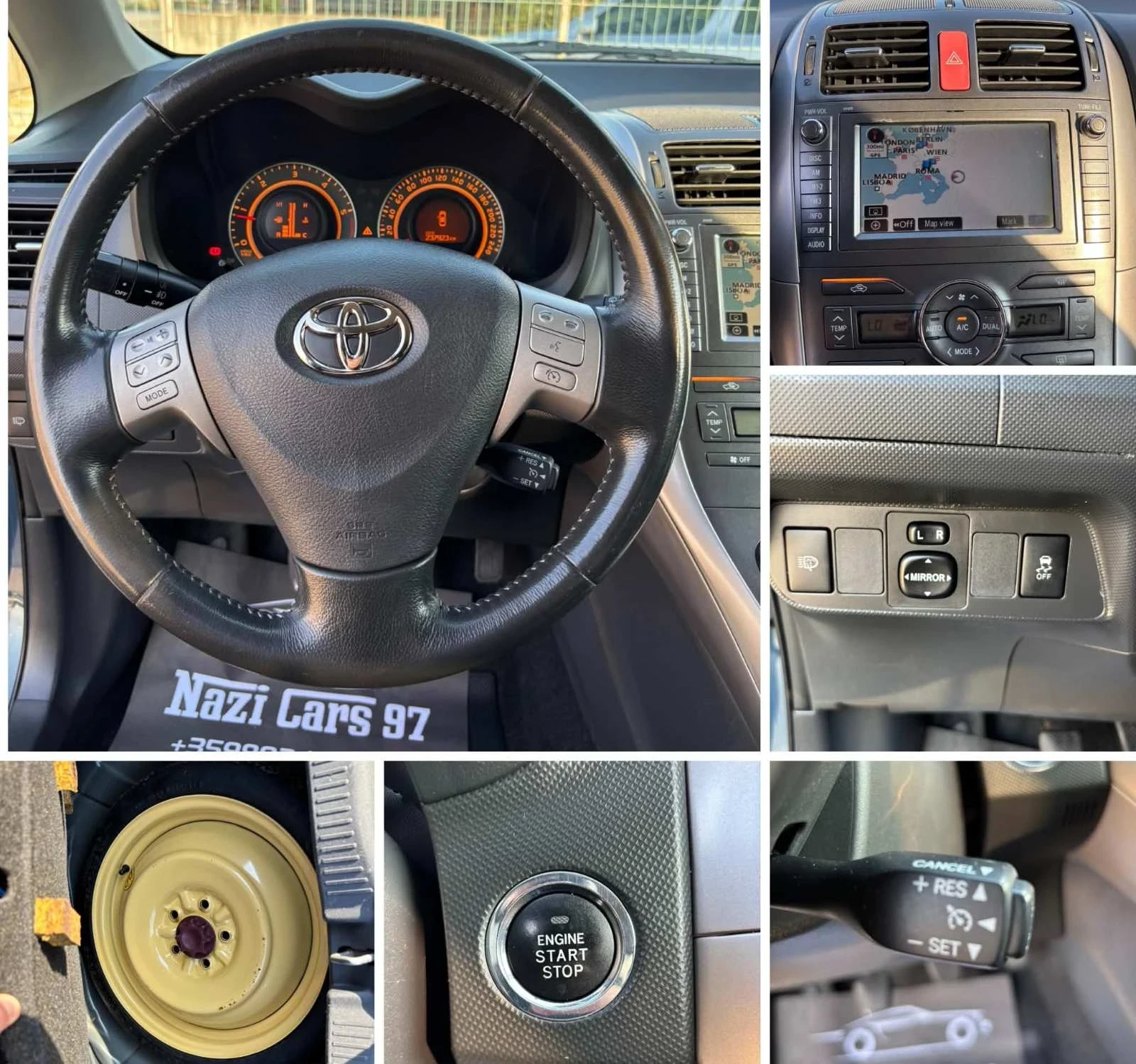 Toyota Auris 2.0/D-4D/126 к.с./ НАВИГАЦИЯ/KEYLESS GO, снимка 12 - Автомобили и джипове - 55565629