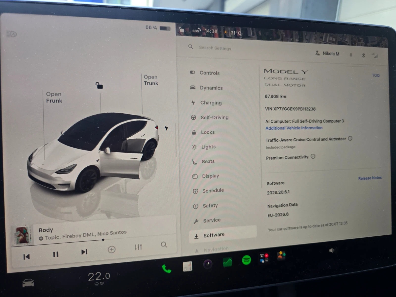 Tesla Model Y Long Range пълна гаранция, снимка 12 - Автомобили и джипове - 55350808
