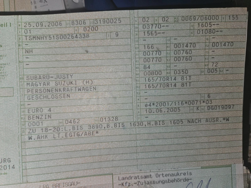 Subaru Justy 1.3i Германия 4x4, снимка 14 - Автомобили и джипове - 50787355