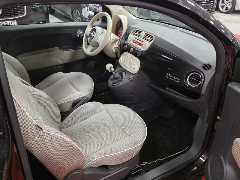 Fiat 500 1.2 бензин | Панорама | Климатик, снимка 14 - Автомобили и джипове - 53293649