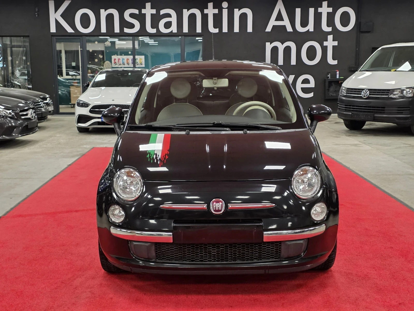 Fiat 500 1.2 бензин | Панорама | Климатик, снимка 1