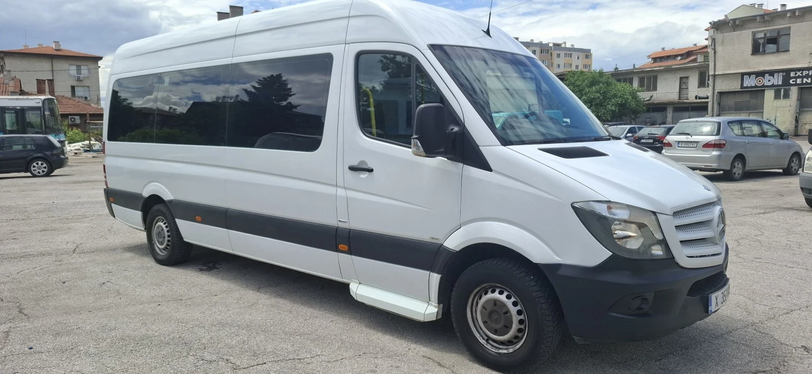 Mercedes-Benz Sprinter 313 8+ 1, рампа, автома, снимка 2 - Бусове и автобуси - 54892642