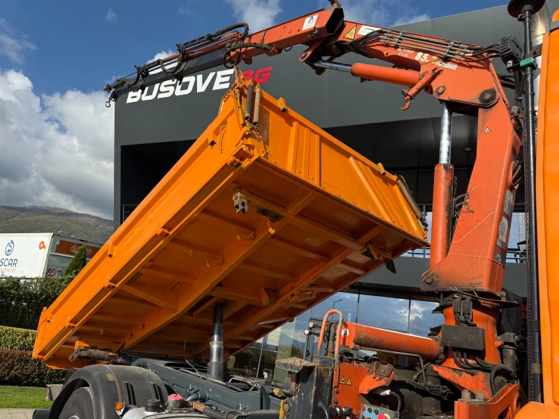 Man Tga 18.350 23000кг 4х4 Самосвал с кран Климатик 4.20м , снимка 9 - Камиони - 52078117