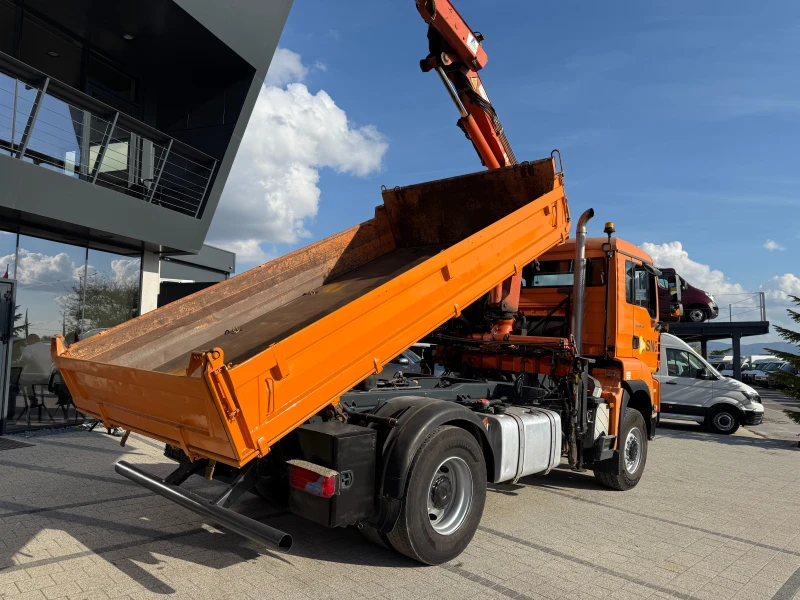 Man Tga 18.350 23000кг 4х4 Самосвал с кран Климатик 4.20м , снимка 7 - Камиони - 52078117