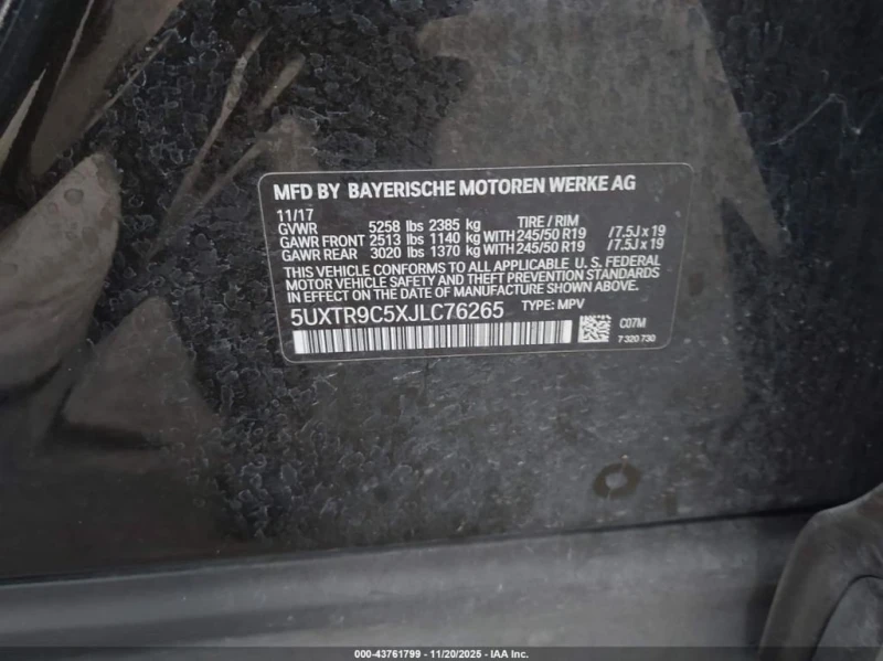 BMW X3 * XDRIVE30I * CARFAX * БЕЗ ПЪРВОНАЧАЛНА ВНОСКА, снимка 9 - Автомобили и джипове - 52924451