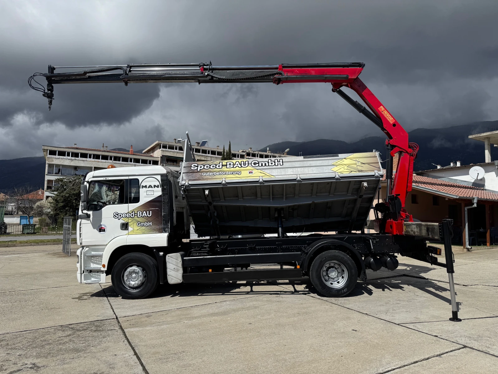 Man Tga 18.410 , Palfinger 16502 дистанционно , климатик , снимка 2 - Камиони - 54079650