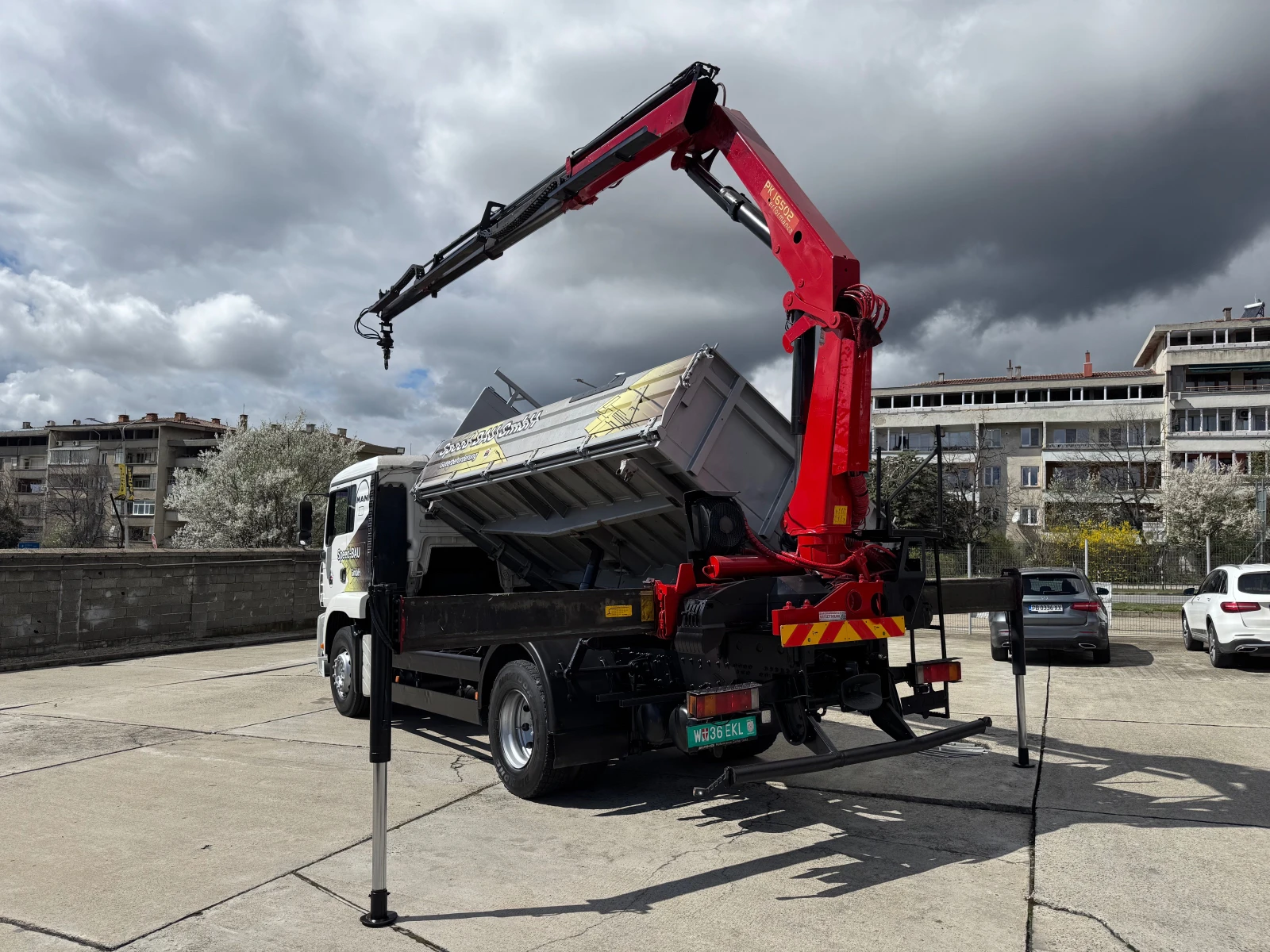 Man Tga 18.410 , Palfinger 16502 дистанционно , климатик , снимка 4 - Камиони - 54079650