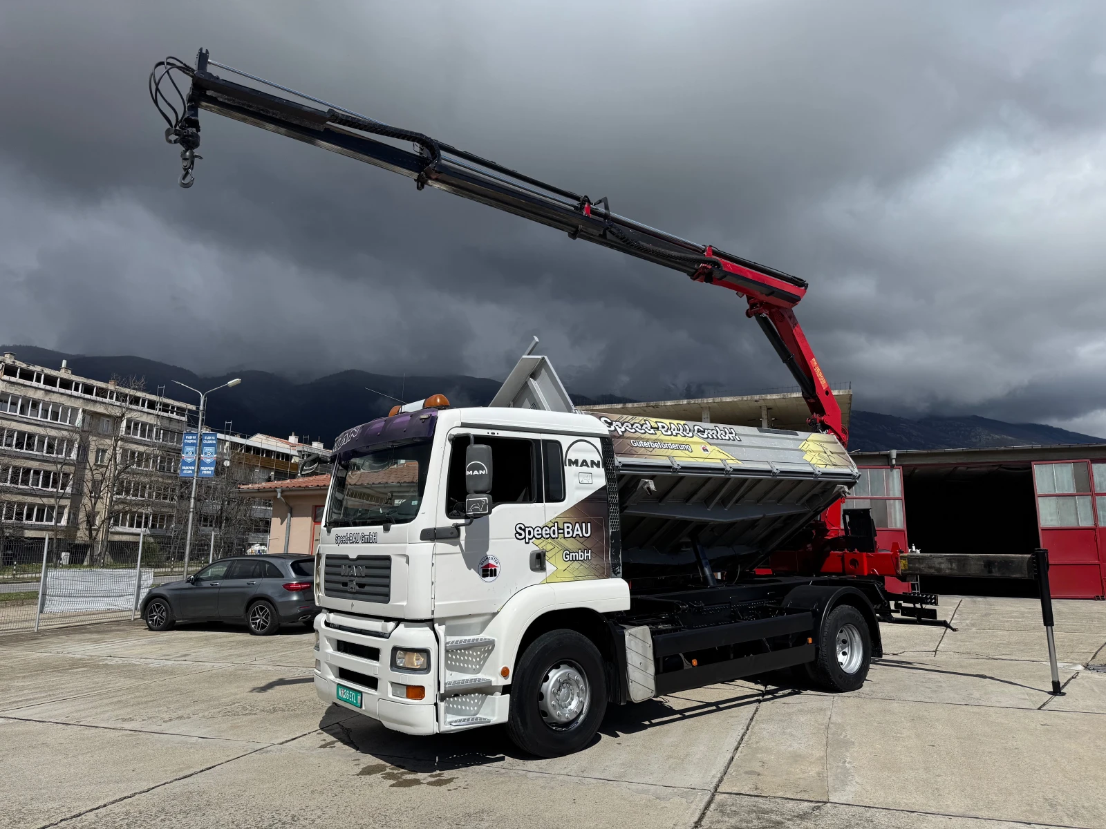 Man Tga 18.410 , Palfinger 16502 дистанционно , климатик , снимка 3 - Камиони - 54079650