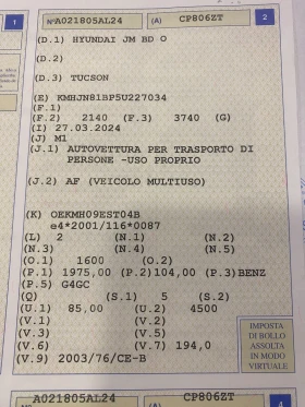 Hyundai Tucson 2.0i бензин Italy 4x4 Кожа 178x.kм - 4590 € - 53781927 14