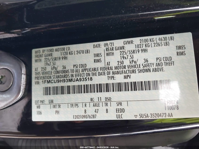 Ford Escape 2.0l Sel, снимка 9 - Автомобили и джипове - 54314533