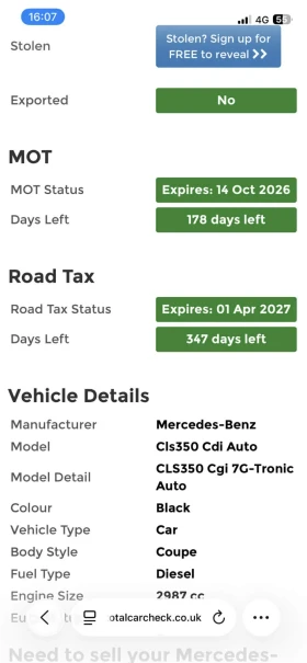 Mercedes-Benz CLS 350 - 3800 € / 7432.15 лв. - 19455100 6