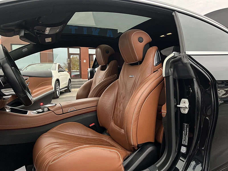Mercedes-Benz S 63 AMG COUPE-DISTRONIK-PANORAMA-BURMEDTER-HEAD UP-FUL FUL, снимка 8 - Автомобили и джипове - 50610551